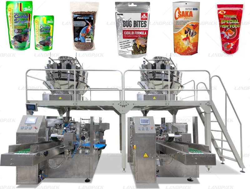 Fully Automatic Fish Food Doypack Granule Stand up Pouch Packing Machine