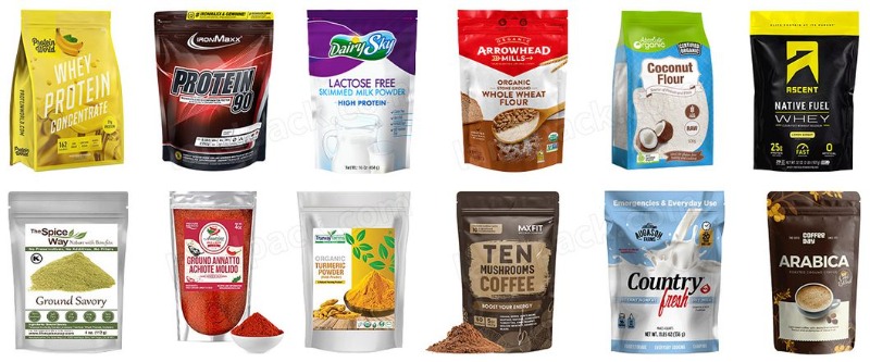 Full Automatic Powder Mini Doypack Pouch Packing Machine Price for Milk Coffee Protein Powder