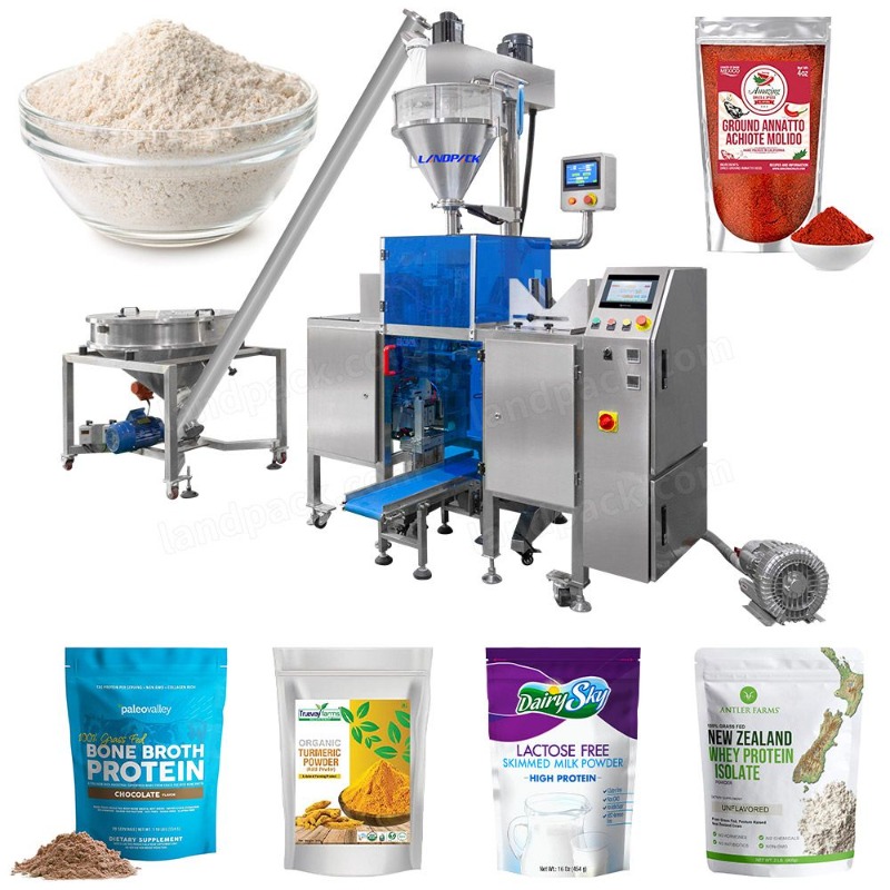 Full Automatic Powder Mini Doypack Pouch Packing Machine Price for Milk Coffee Protein Powder