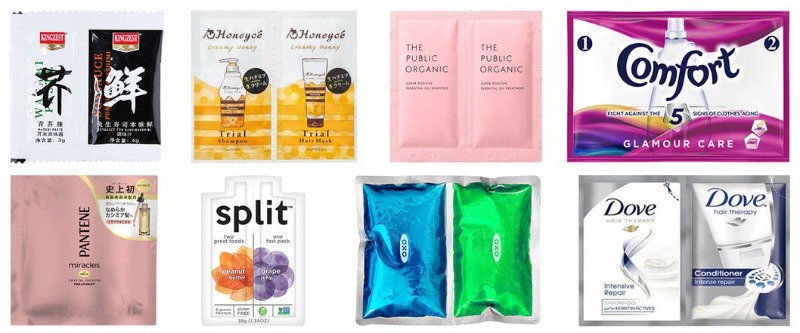 Automatic High Speed Chemical Liquid Double-Pouch Bag Filling Packaging Sealing Machine
