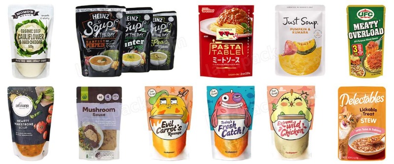 Horizontal Premade Pouch 3/4 Sides Seal Pouch Sauce Seasoning Doypack Packing Machine for Retort Pouches