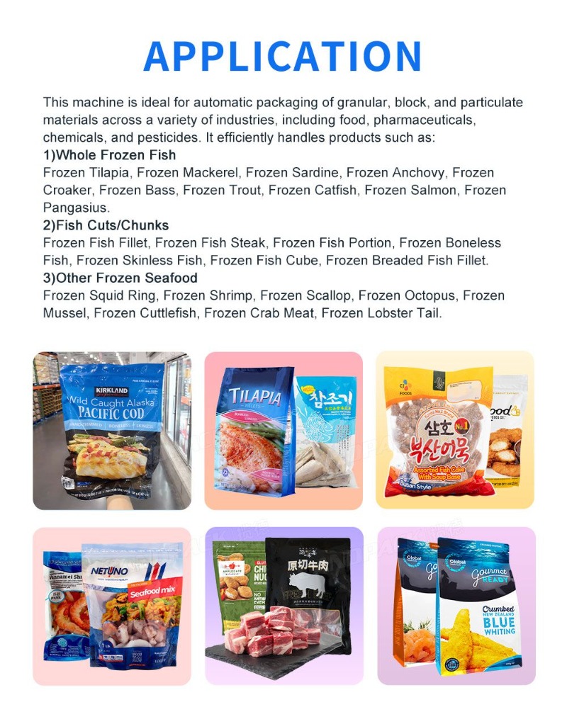 Automatic Frozen Food Rotary Premade Pouch Packing Machine