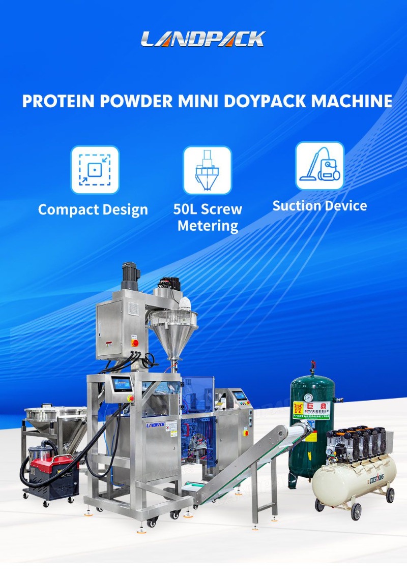 Automatic Protein Powder Mini Doypack Premade Pouch Packing Machine with Vacuum Cleaner