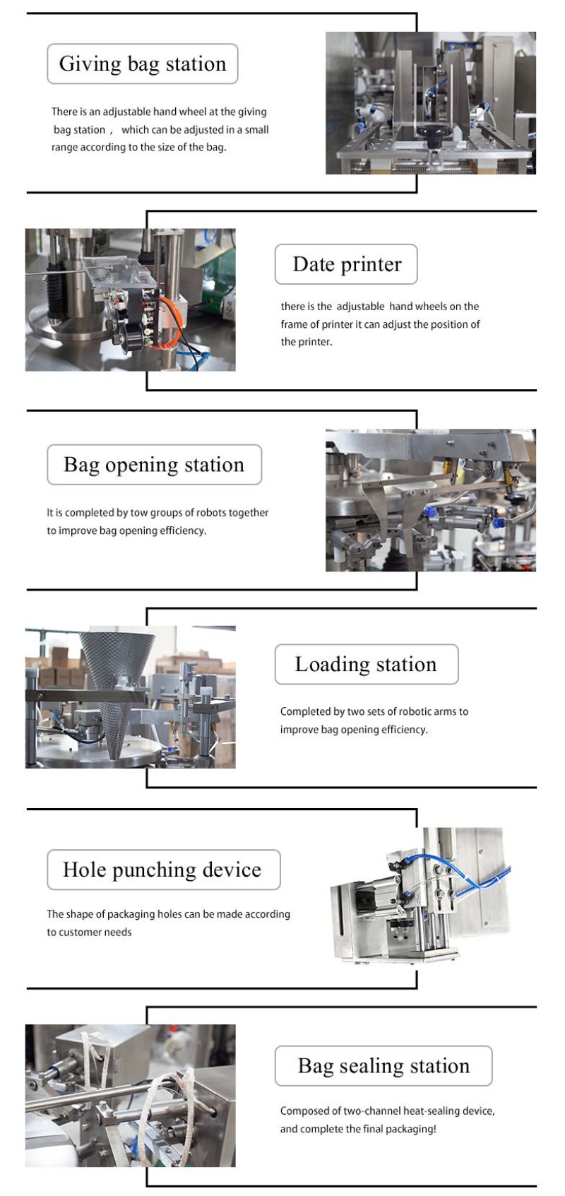 Landpack Ldzk-160 Automatic Bag Pouch Weighing Packaging Packing Machines Machine
