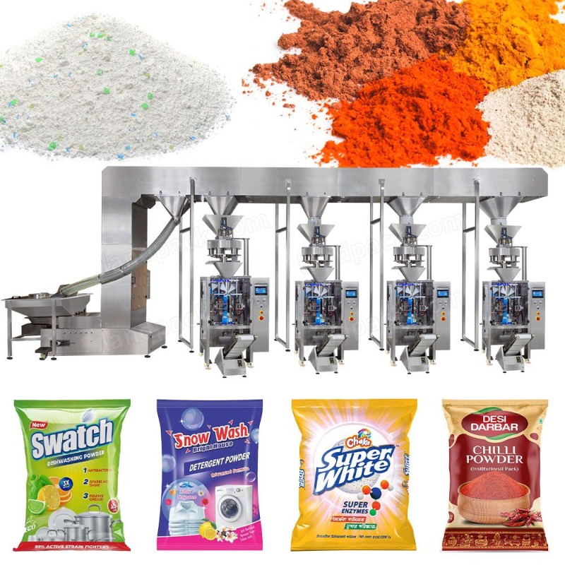 High Precision Detergent Washing Powder Packaging Packing Machine Line System