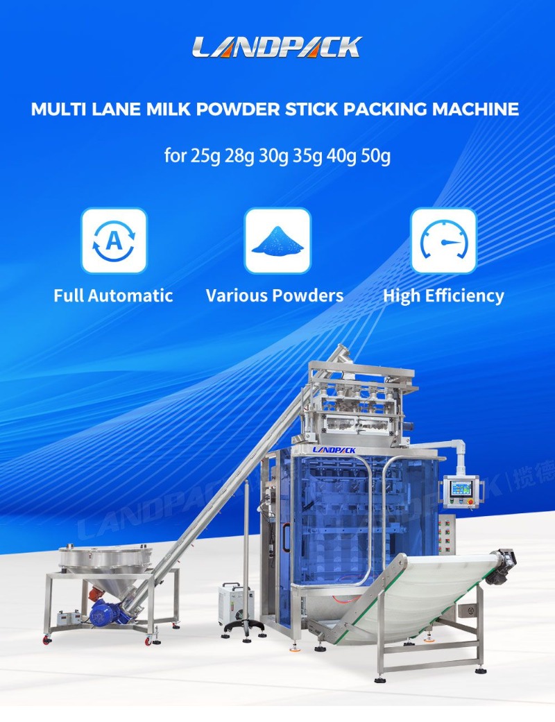 Automatic 4 Side Seal Sachet Packing Machine 5 Lane Filling Packing Machine for Milk Powder