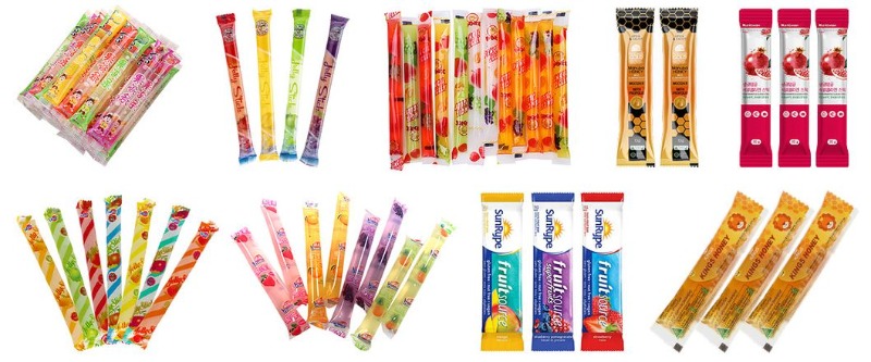 Automatic Vertical Freeze Pop Freezie Jelly Bars Popsicles Packaging Packing Machine