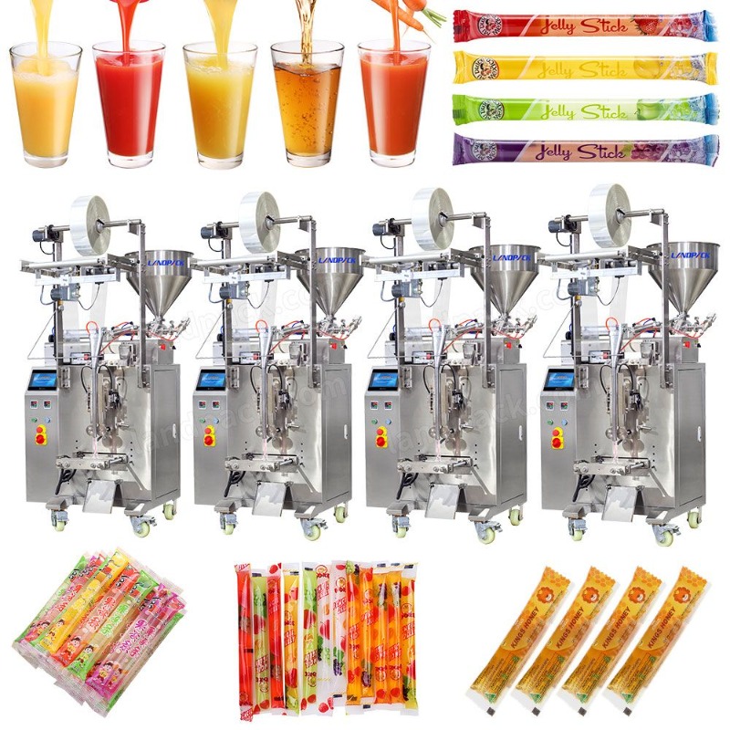 Automatic Vertical Freeze Pop Freezie Jelly Bars Popsicles Packaging Packing Machine