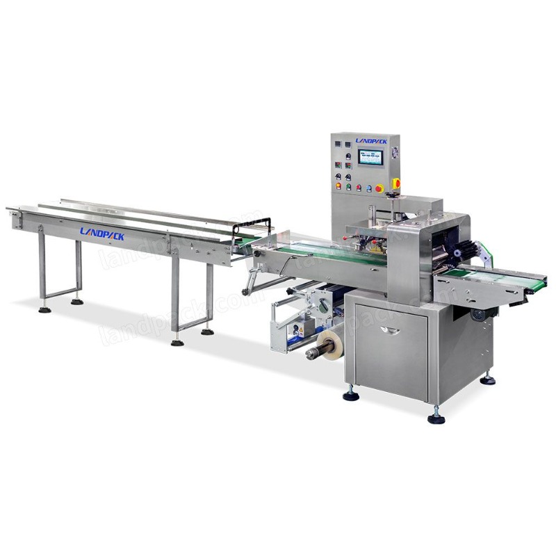 Landpack Lp-450X Ice Lolly Bar Popsicle Stick Cream Packing Machine Pillow Bag Flow Packaging Machine