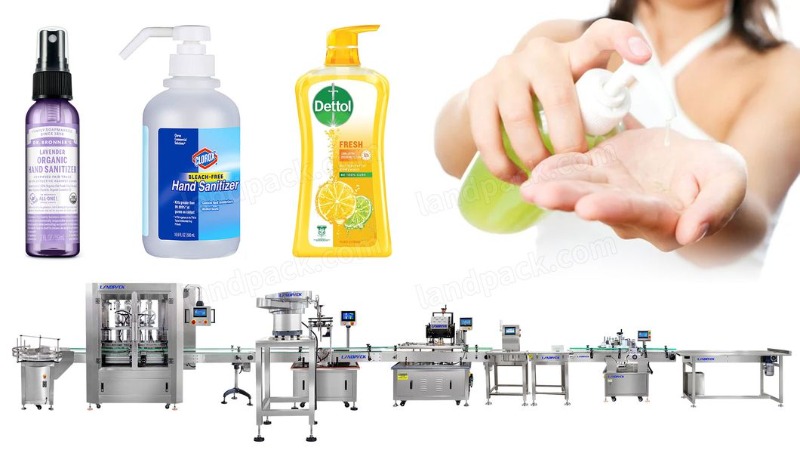 Fully Automatic Shampoo Filling Capping Labeling Machine Line