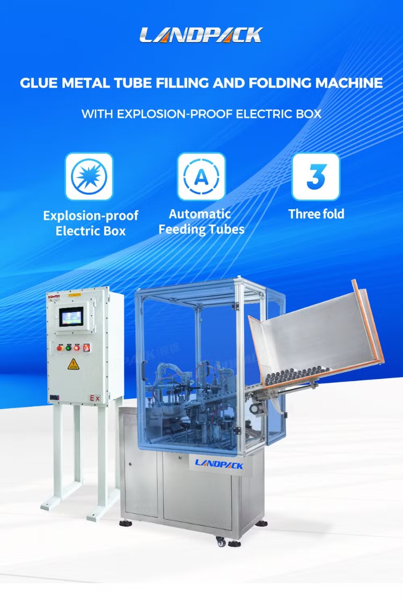 Automatic Glue Metal Tube Filling and Folding Machine with Explosion-Proof Electric Box
