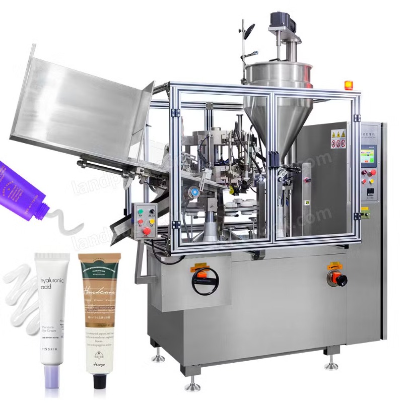 High Speed Full Automatic Hand Cream Cosmetic Plastic Aluminum Tube Filling Sealing Machine