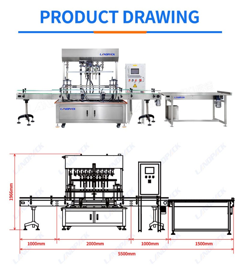 Automatic 4 Heads Acetone Thinner Solvent Chemical Liquid Filling Machine