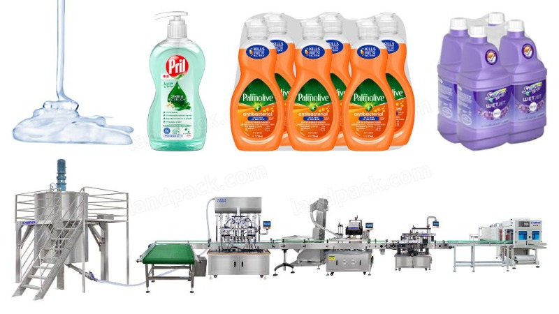 High Precision Fully Viscous Liquid Soap Shampoo Detergent Filling Machine