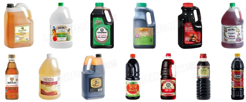 Full Automatic Vinegar Soy Sauce Liquid Bottle Filling Capping Labeling Machine Line