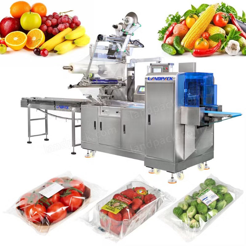 Automatic Reciprocating Type Apple Fruit in Box Flow Wrapping Packing Machine