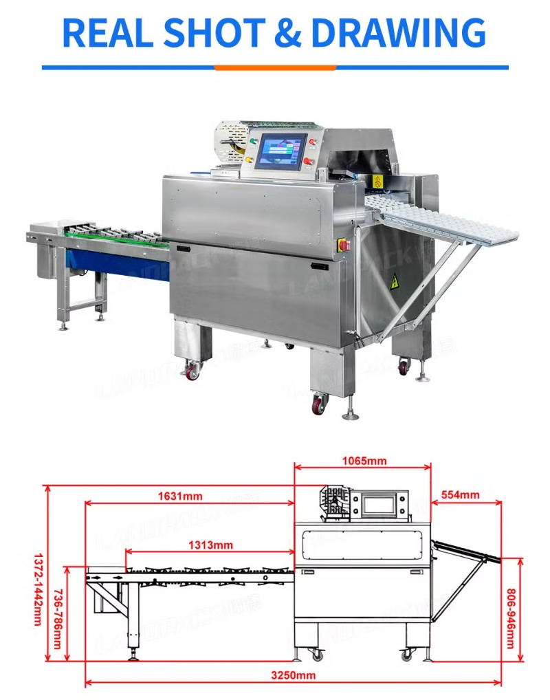 Automatic Fruit Vegetable Film Wrapper Packaging Machine