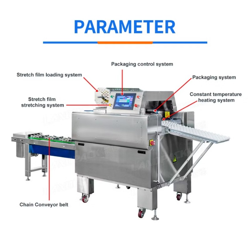 Automatic Fruit Vegetable Film Wrapper Packaging Machine