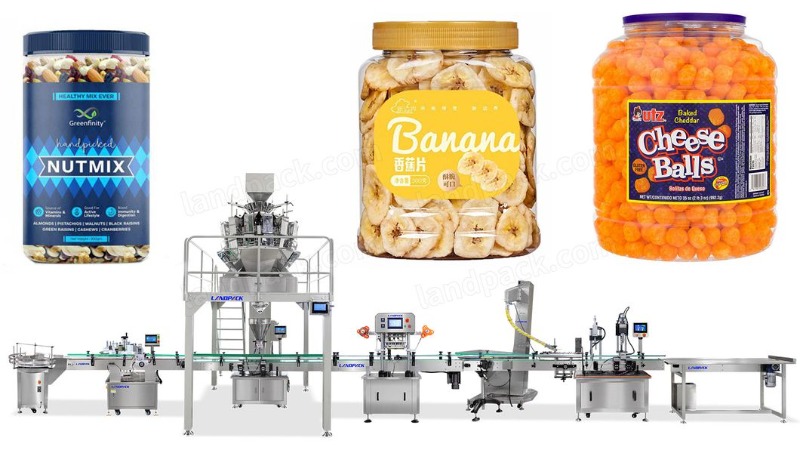 Automatic Dry Fruit/ Beef Jerky Filling Line with Capping Machine