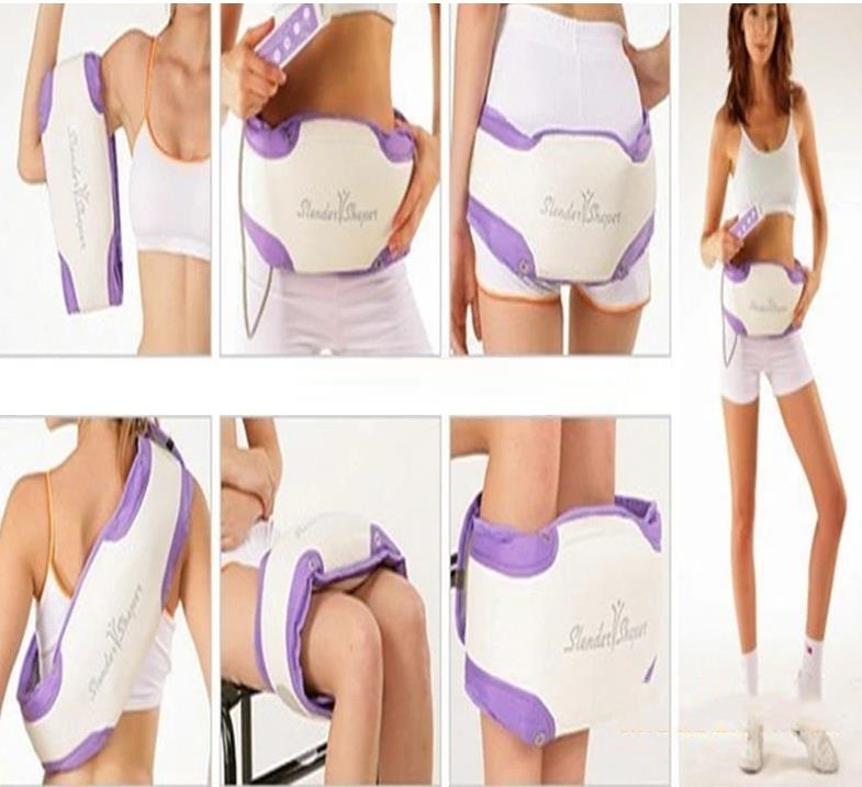 Cinturón de masaje eléctrico Slender Vshaper, quemagrasas, oscilante, adelgazante, cinturón vibratorio, moldeador de cintura esbelta con motor vibratorio, masaje de espalda._voghion.com