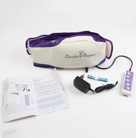 Cinturón de masaje eléctrico Slender Vshaper, quemagrasas, oscilante, adelgazante, cinturón vibratorio, moldeador de cintura esbelta con motor vibratorio, masaje de espalda._voghion.com
