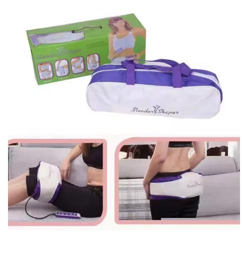 Cinturón de masaje eléctrico Slender Vshaper, quemagrasas, oscilante, adelgazante, cinturón vibratorio, moldeador de cintura esbelta con motor vibratorio, masaje de espalda._voghion.com