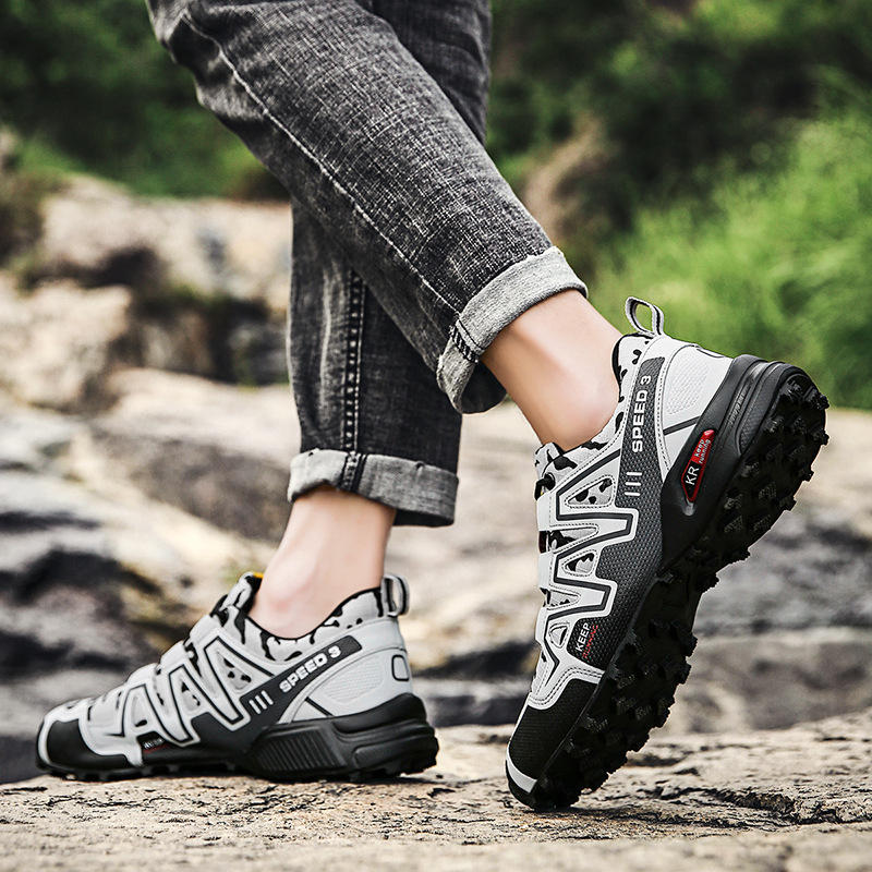 Herren Trail Running Schuhe Wasserdichte Wanderschuhe Dämpfung Outdoor Walking Sneakers All Terrain Trekking Robuste Trail_voghion.com