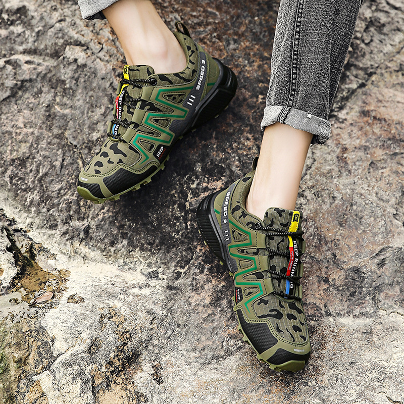 Herren Trail Running Schuhe Wasserdichte Wanderschuhe Dämpfung Outdoor Walking Sneakers All Terrain Trekking Robuste Trail_voghion.com