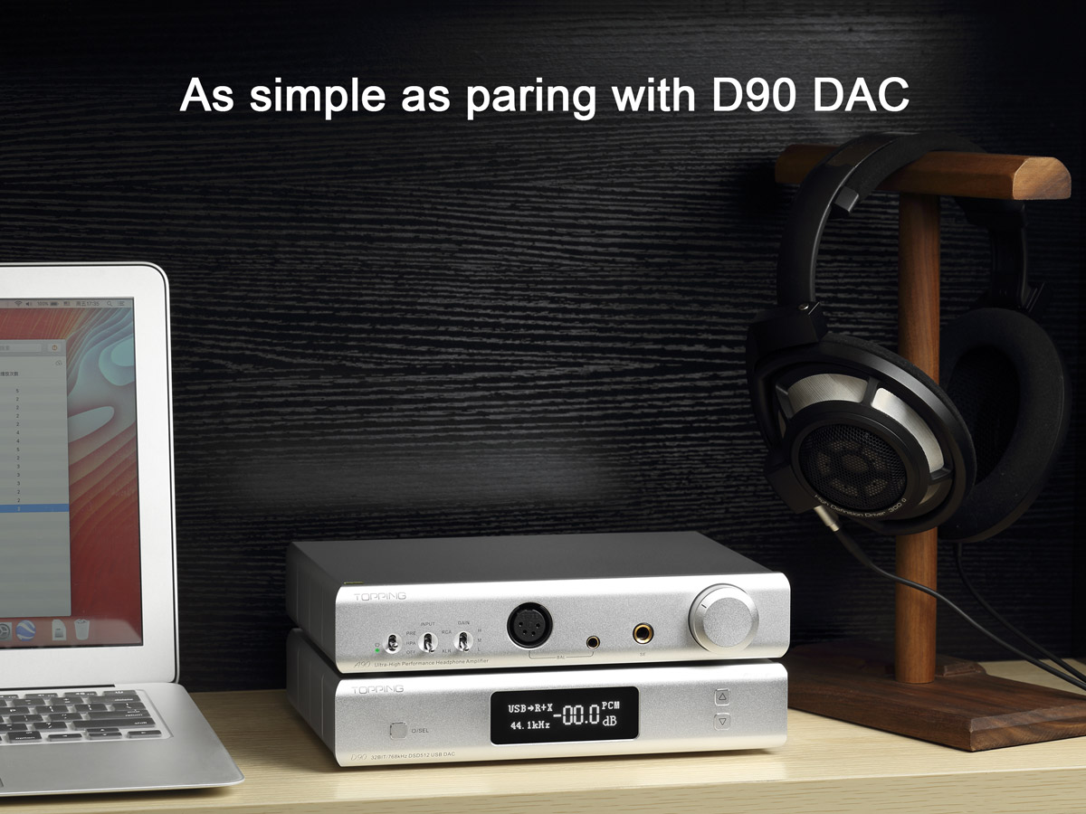 Pairs easily with D90 DAC