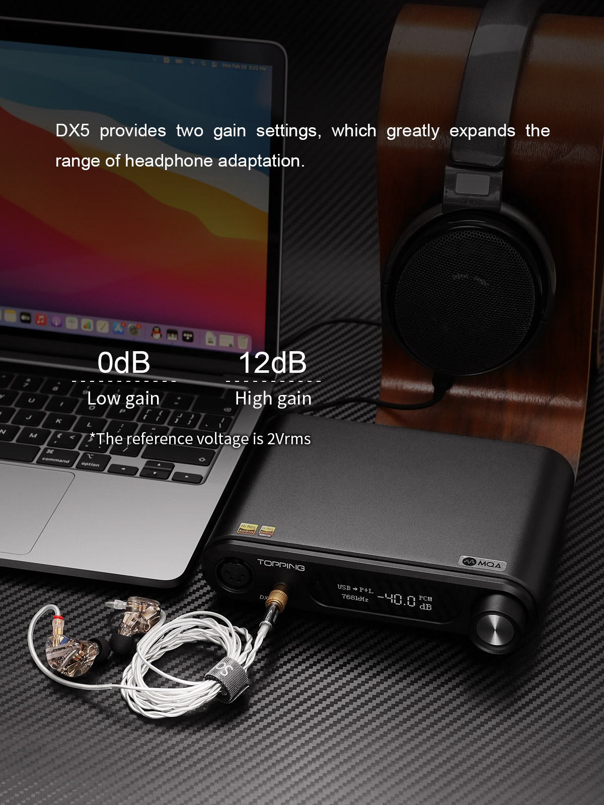 TOPPING DX5 DAC Dual ES9068AS Desktop DAC & Headphone Amplifier