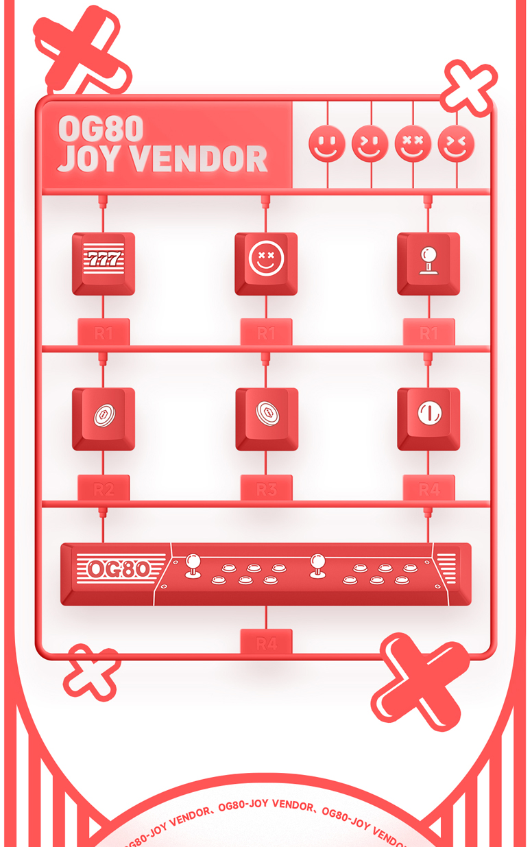 IQUNIX OG80 Joy Vendor Three Mode Mechanical Keyboard