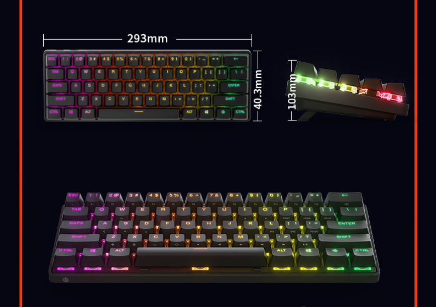 Steelseries Apex Pro Mini Wireless 60% Compact Mechanical Keyboard –  mechkeysshop