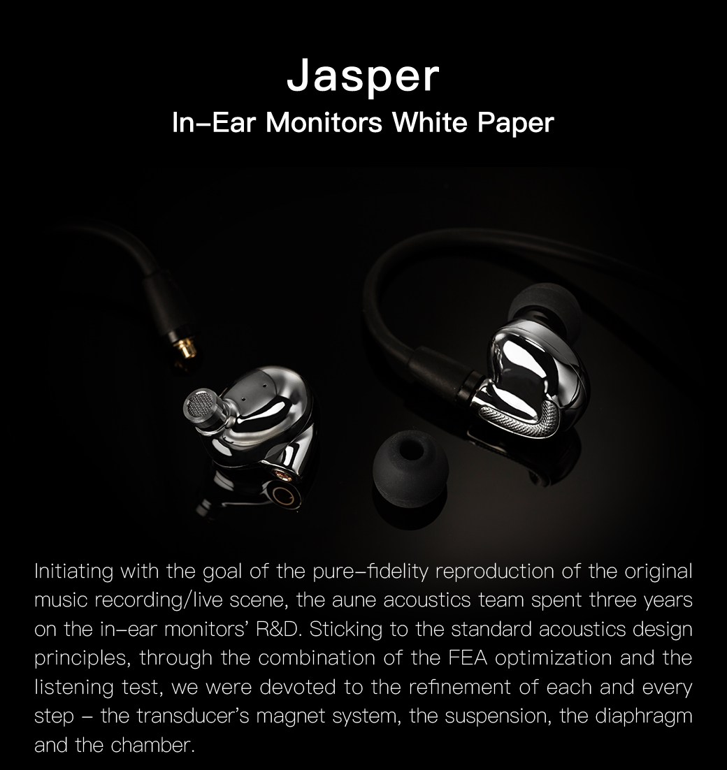 AUNE Jasper 10mm Ultra Linear Driver In-Ear Earphones IEMs — HiFiGo