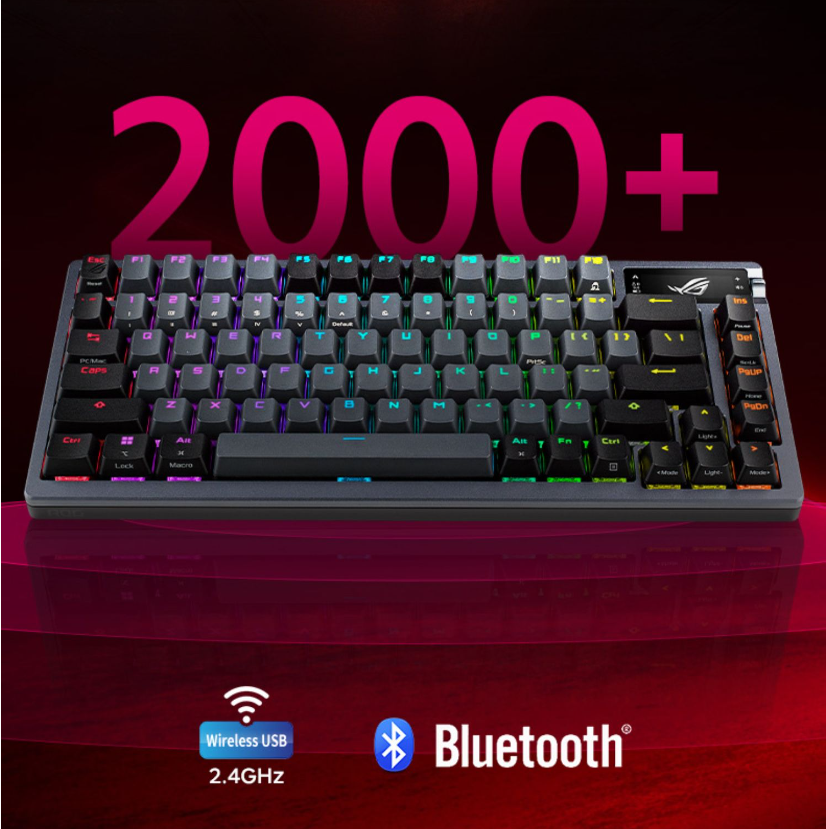 Original New Asus ROG Azoth Tri-Mode Connection OLED Display PBT Doubleshot  Keycaps NX Mechanical Switches Gaming Keyboard - AliExpress
