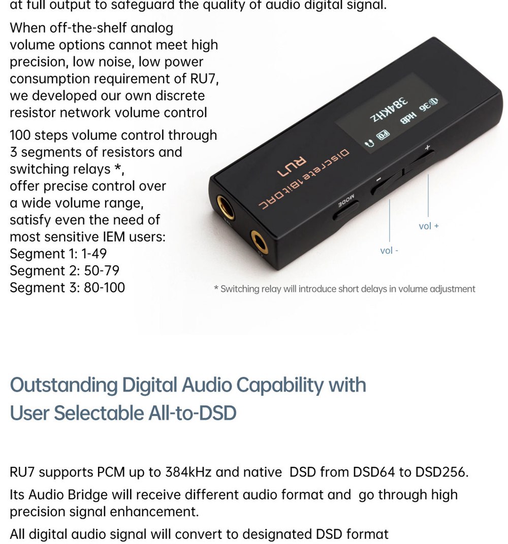 Cayin RU7 Portable USB DAC & Headphone Amp Dongle — HiFiGo