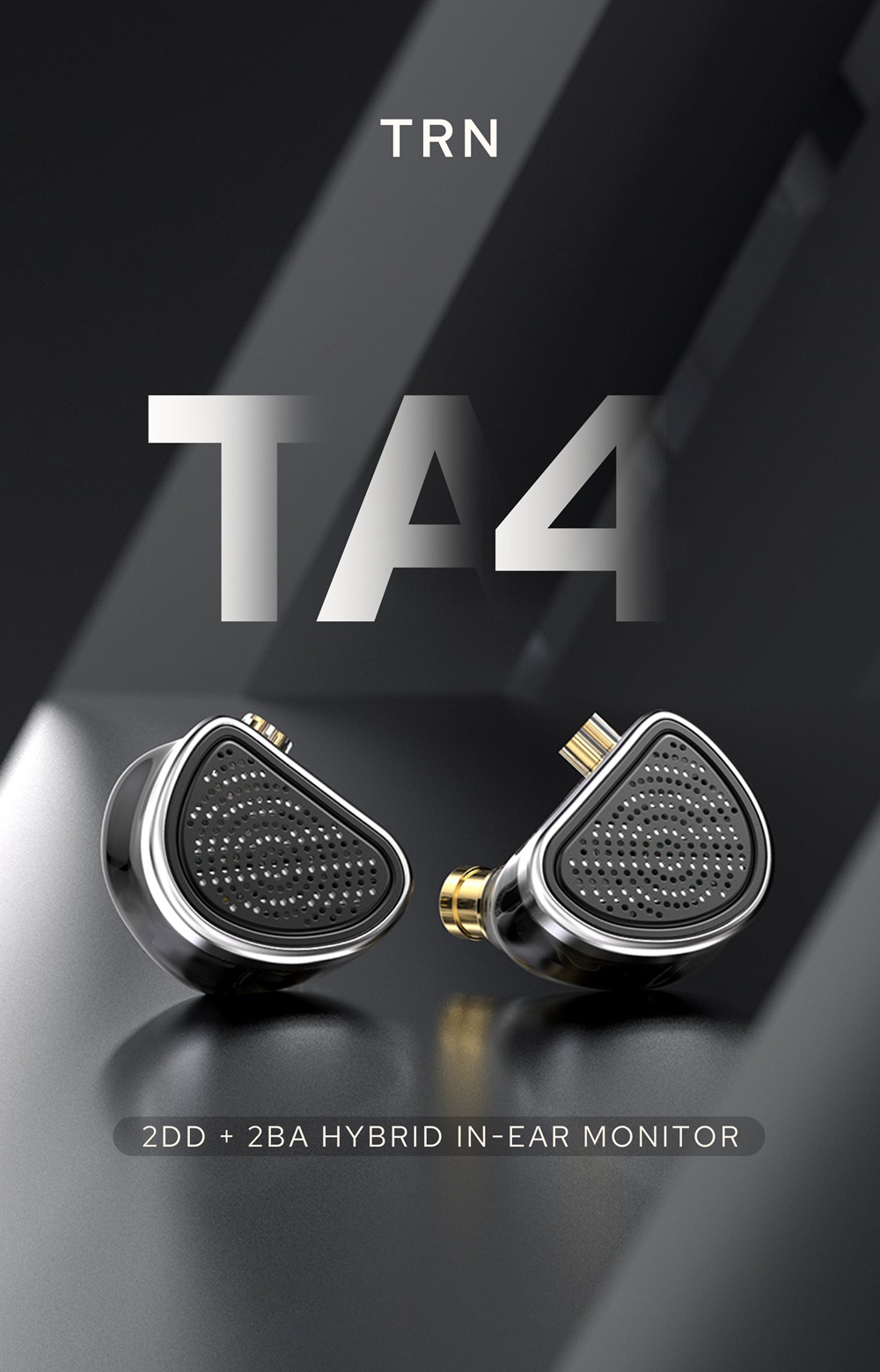 TRN TA4 2DD + 2BA Hybrid In-Ear Monitors-1