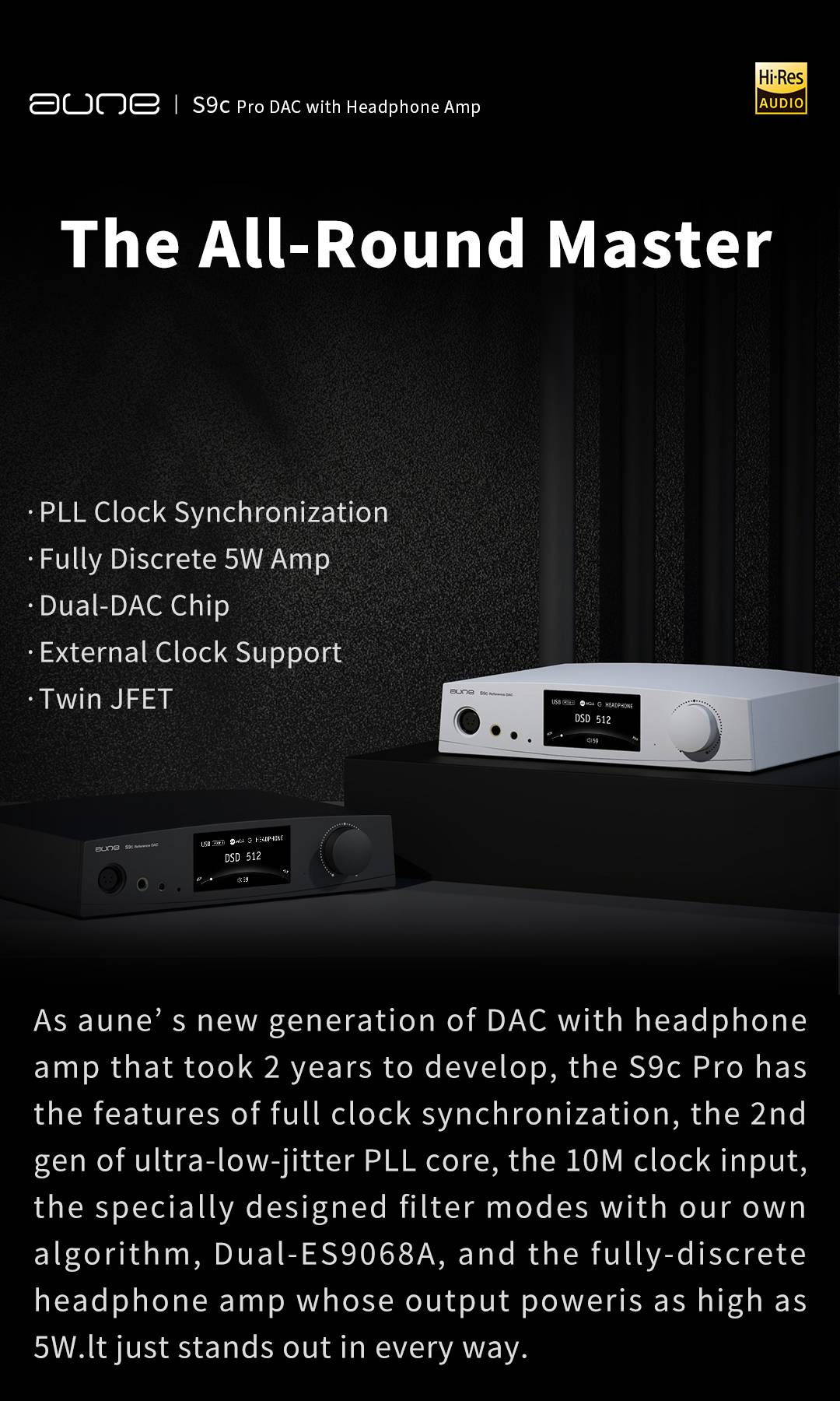 AUNE S9c Pro MQA 16× DAC with Fully-Discrete Headphone AMP — HiFiGo