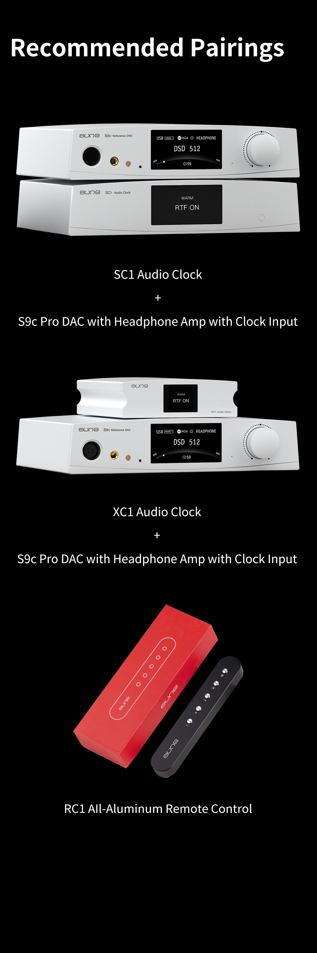 New AUNE S9c Pro Reference DAC Headphone Amp - A1FutureShop