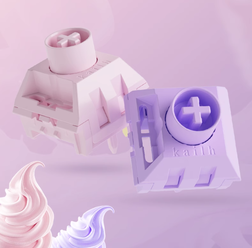 MONSGEEK X Kailh Ice Cream Purple/Pink Switches – mechkeysshop