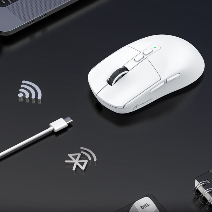 Attack Shark X6 Paw3395 Bluetooth Mouse , Tri-Mode Connection, Rgb Touch  Magnetic Charging Base, Macro Gaming Mouse - AliExpress