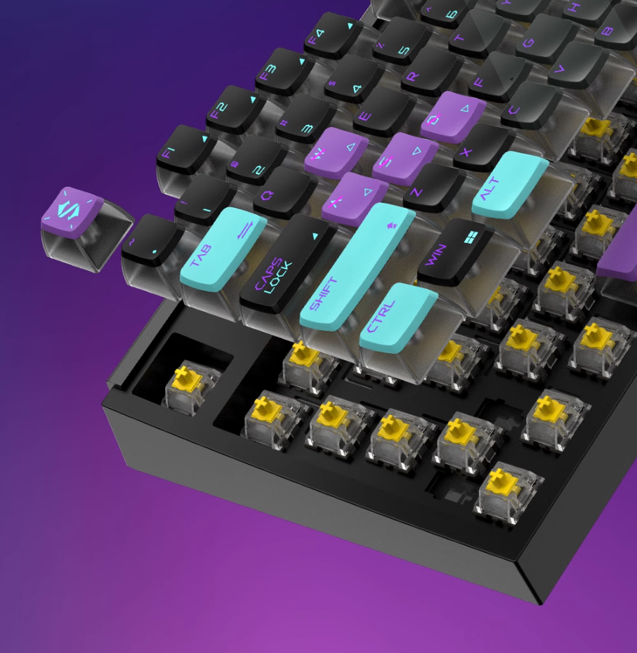 Black Shark Tastiera Meccanica Da Gioco RGB, Swch Red