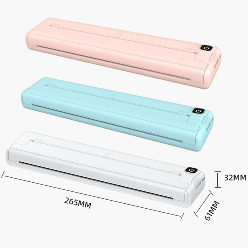 SMOCTAR Imprimante Portable Thermique A4 Bluetooth Sans Encre - Compatible IOS Android PC, Idéale Voyage Bureau Maison