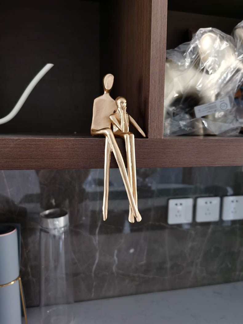 Life Easy Supply Cast Iron Ornaments Leisure Sitting Sculpture - Set Of 3 -Life Easy Supply Sales ec02eb809ca834bfb06378c264e53b2d