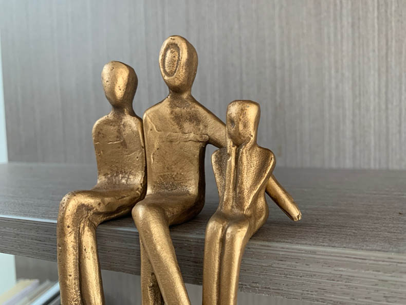 Life Easy Supply Cast Iron Ornaments Leisure Sitting Sculpture - Set Of 3 -Life Easy Supply Sales 749453cdff3307a99f8696e698a54c47