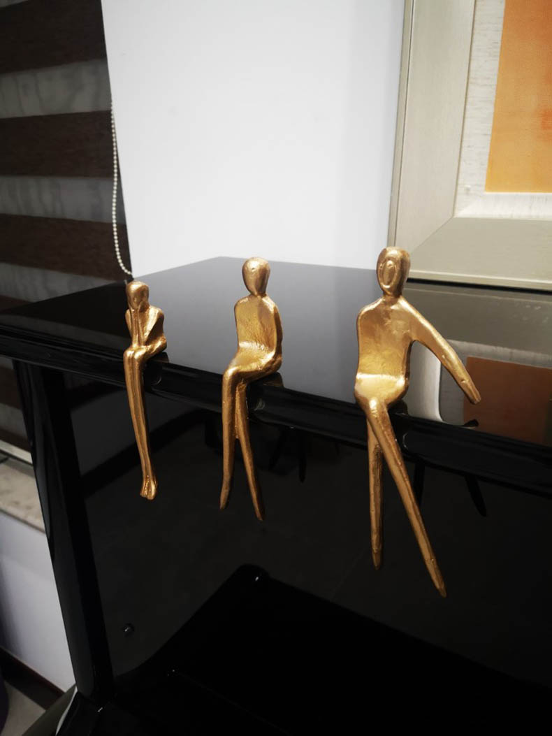 Life Easy Supply Cast Iron Ornaments Leisure Sitting Sculpture - Set Of 3 -Life Easy Supply Sales 7dc53c102a12ffd23517e69ead0523d2