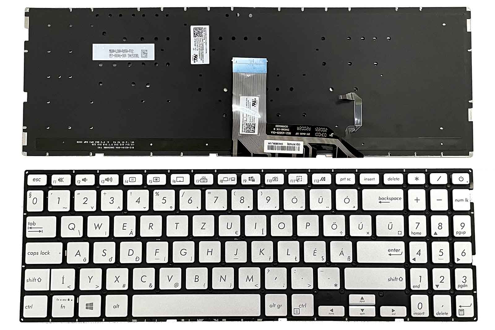 Backlit Hungarian Keyboard for Asus VivoBook S15 S532 S532F S532FA