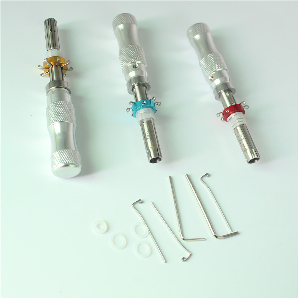7 Pin Tubular Lock Pick Tool (7.0mm,7.5mm,7.8mm) Lock Pick Set Locksmith Tools with Transparent Padlock Tubular Lock Key for Locksmith Skill Training Practice