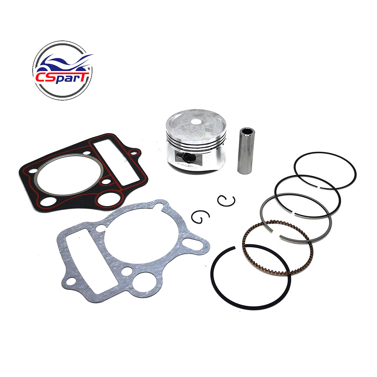 thumbnail image 2 of 52.4mm Piston Rings Set Kit For 110cc ATV Dirt Bike Go Kart Taotao 2 of 9