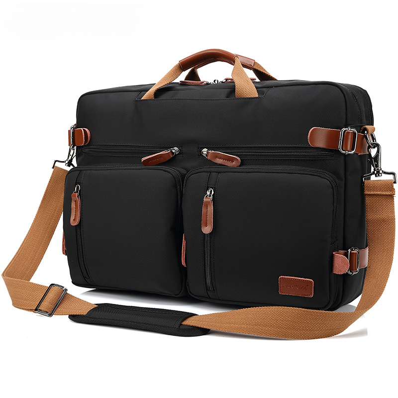 Wasserabweisende Retro-Aktentasche für Herren, multifunktionaler Rucksack, Business-Laptoptasche, Aktentasche, Dokumententasche, Taschen mit Griff oben, Umhängetasche, Computertasche_voghion.com