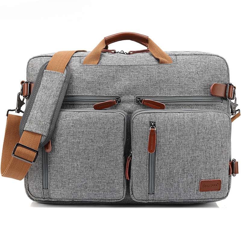 Wasserabweisende Retro-Aktentasche für Herren, multifunktionaler Rucksack, Business-Laptoptasche, Aktentasche, Dokumententasche, Taschen mit Griff oben, Umhängetasche, Computertasche_voghion.com